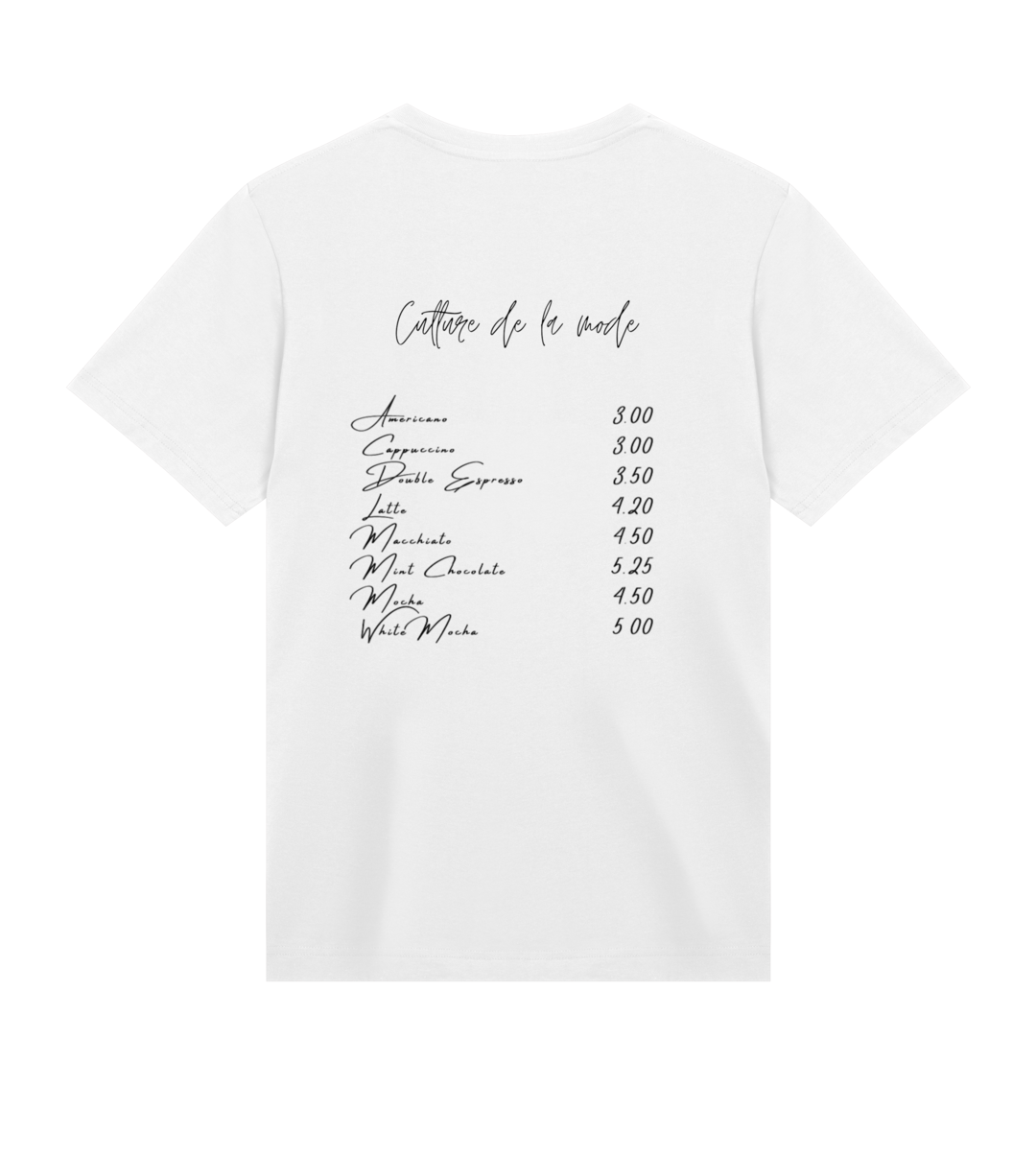 WHITE T-SHIRT "ESPRESSO" 