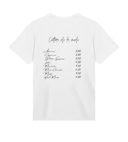 WHITE T-SHIRT "ESPRESSO" 